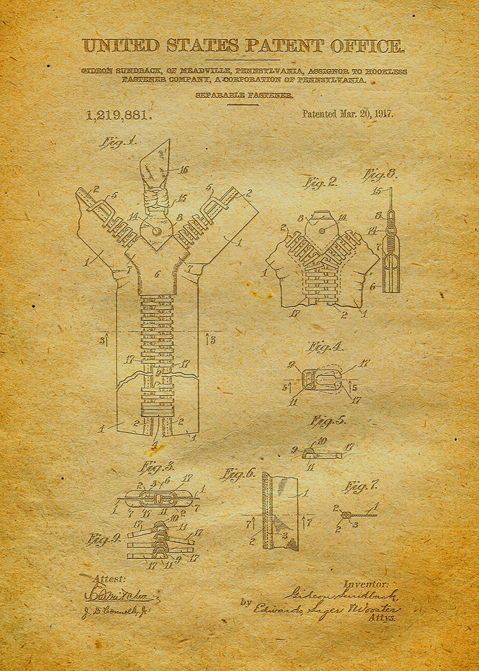 40 Zipper Patent Patent
