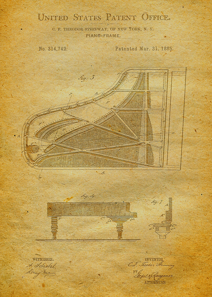 38 Steinway Piano Frame P