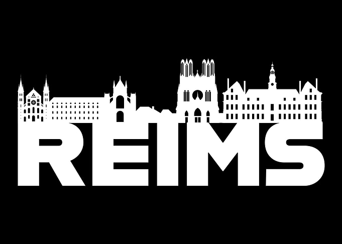 Reims France Skyline Gift