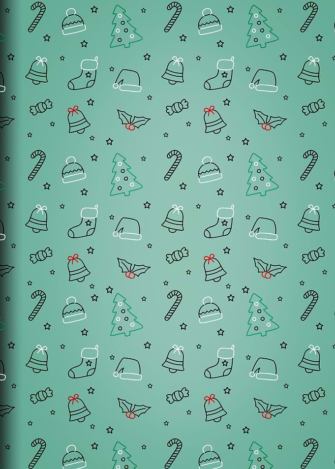 Teal Christmas Ellements