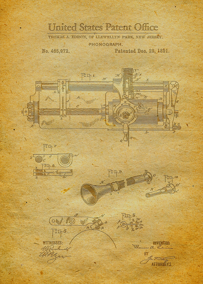 34 Edison Phonograph Pate