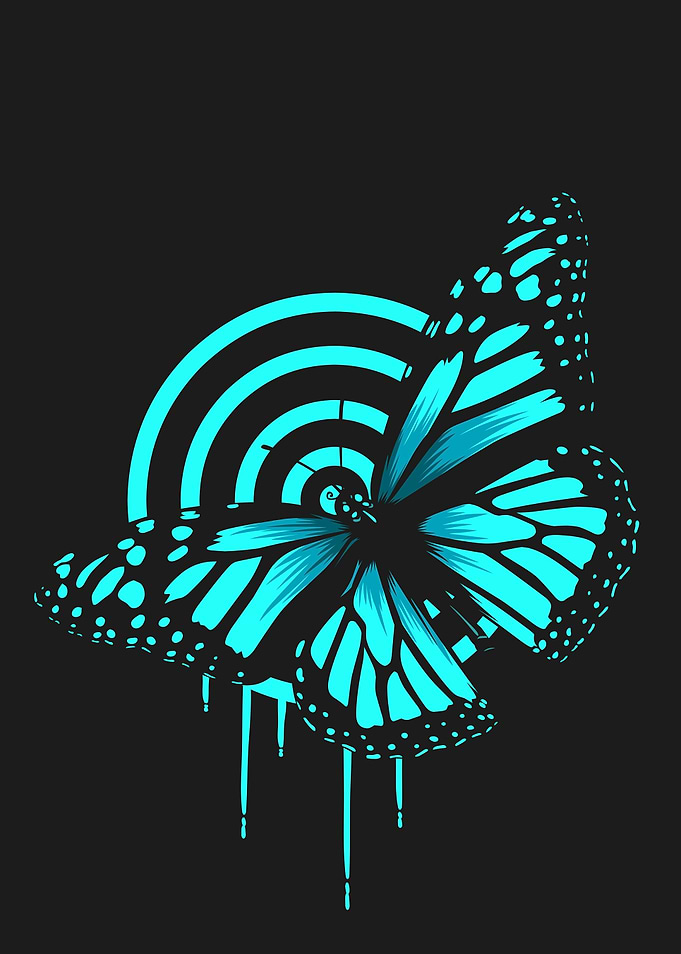 butterfly neon