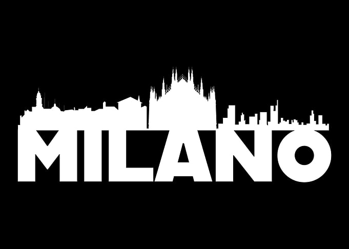 Milano Italy Skyline Gift