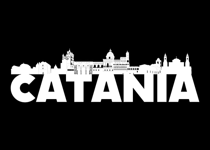 Catania Italy Skyline Gift