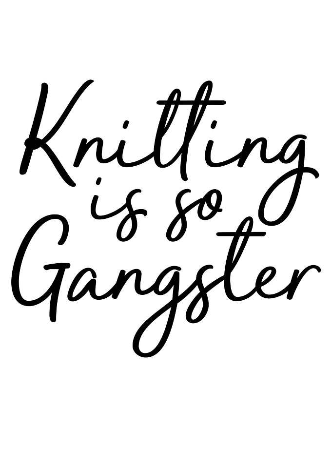 knitting is gangster