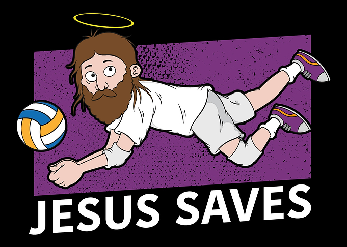 Volleyball Jesus Saves