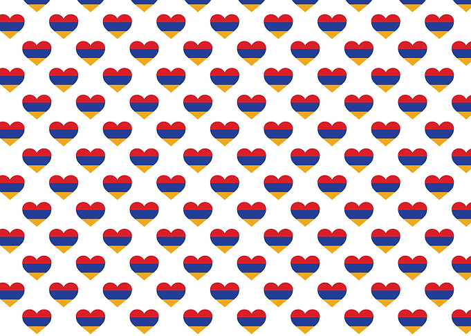 Love Armenia flag Pattern