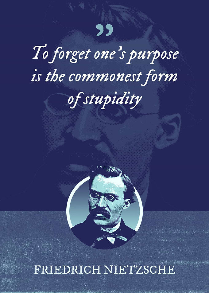 To forget ones purpose is