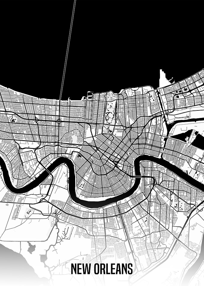 New Orleans map