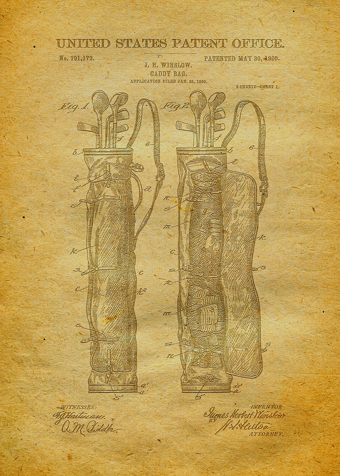 29 Golf Caddy Bag Patent