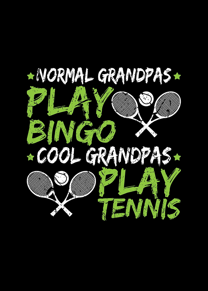 Grandpa Play Tennis Gift