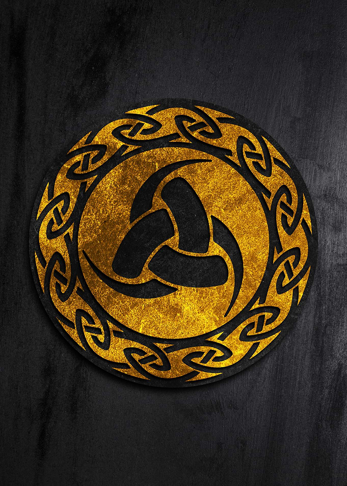 Triple Horn of Odin Golden