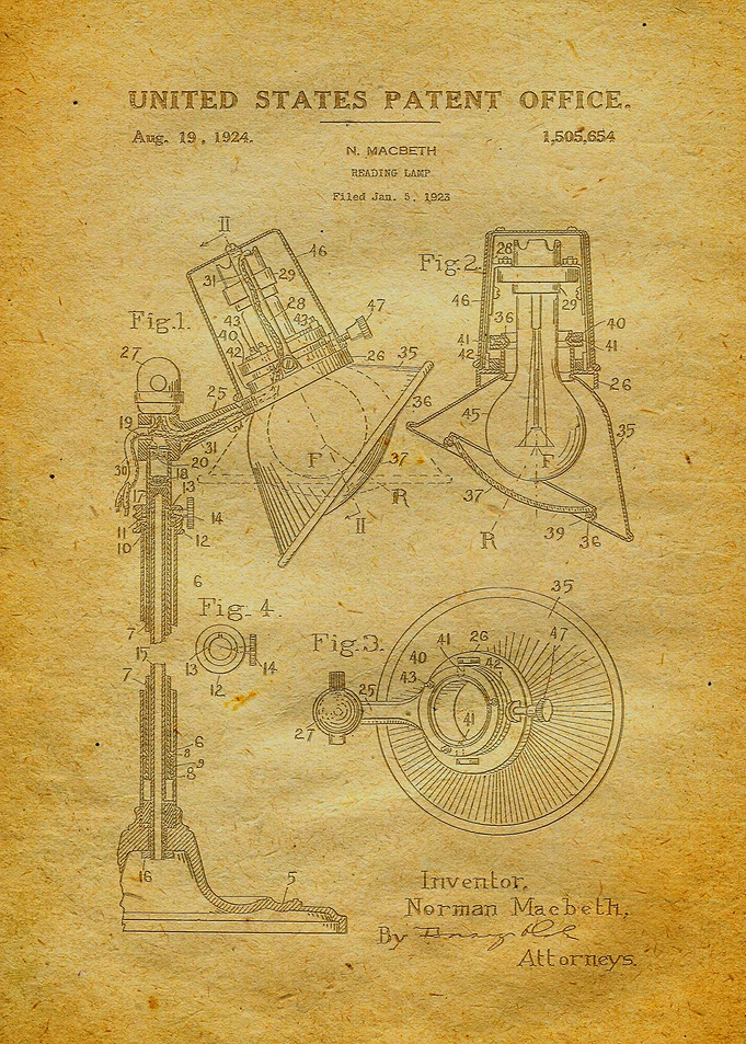 50Reading Lamp Patent Pri