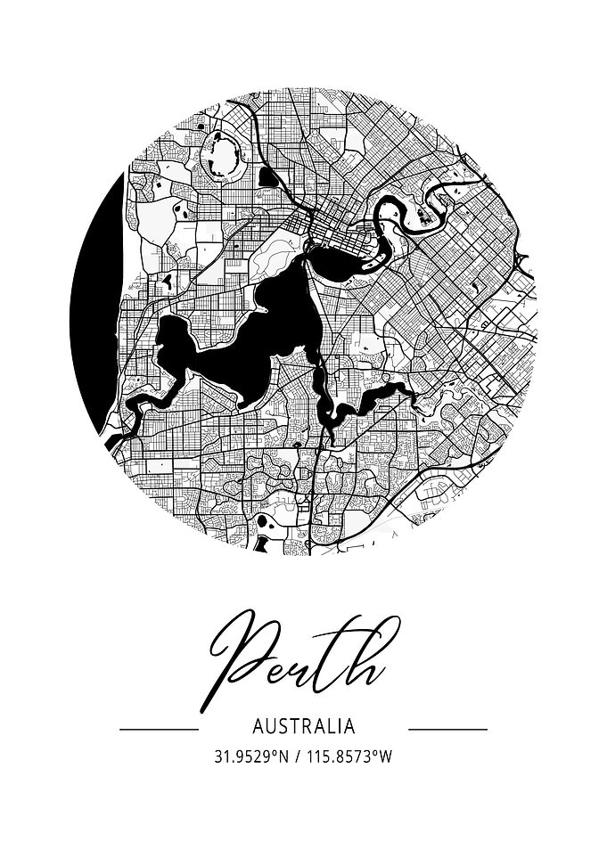 Perth Area City Map