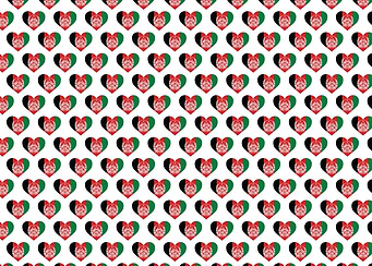Love Afghanistan flag Moti