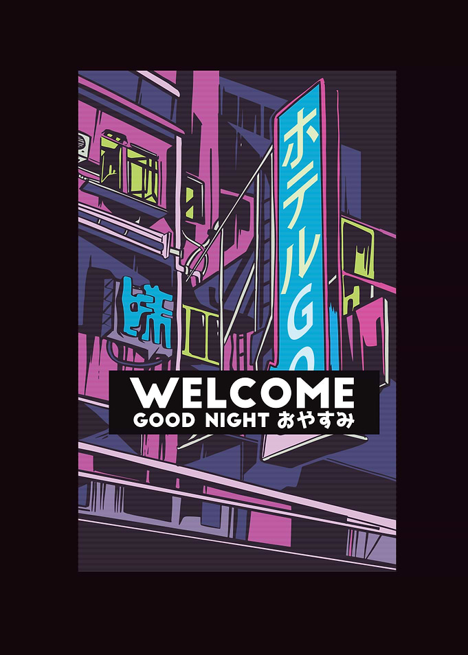 Vaporwave City Night Life