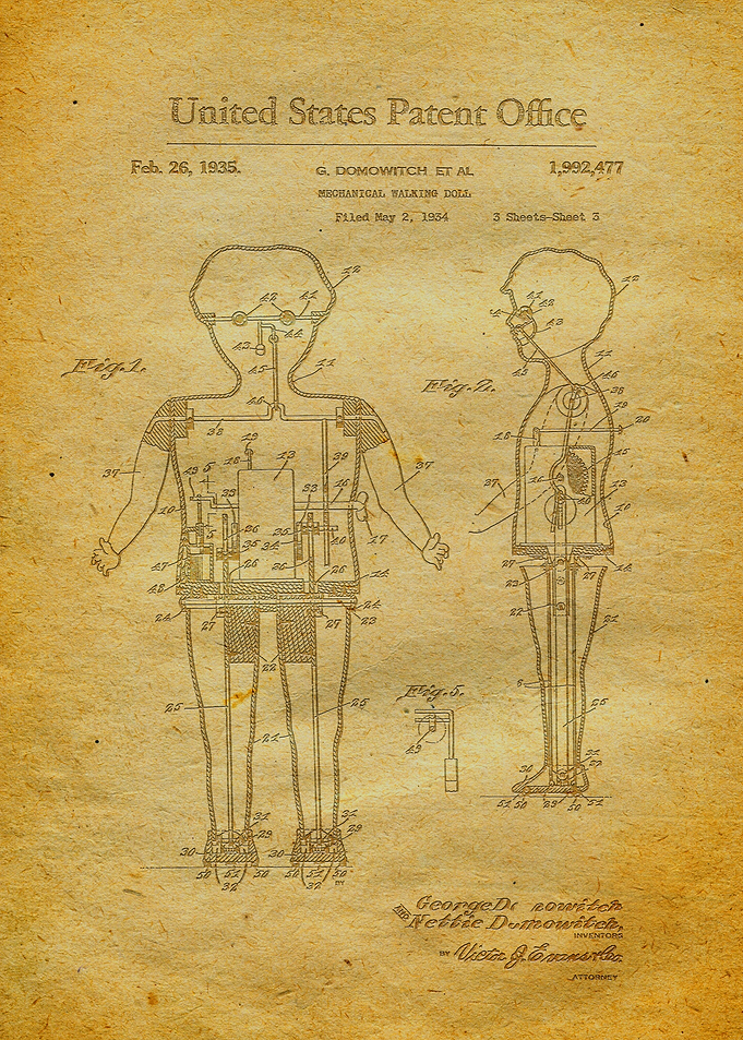 59 Mechanical Walking Dol
