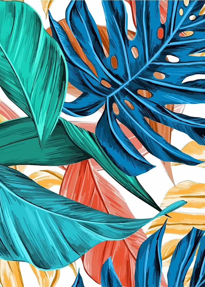Colorful watercolor green