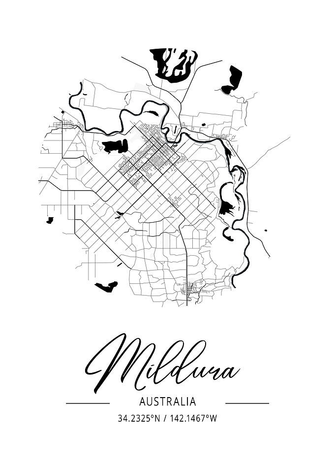 Mildura Area City Map