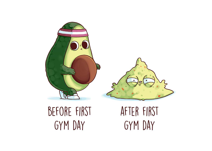 Before After First Gym Day