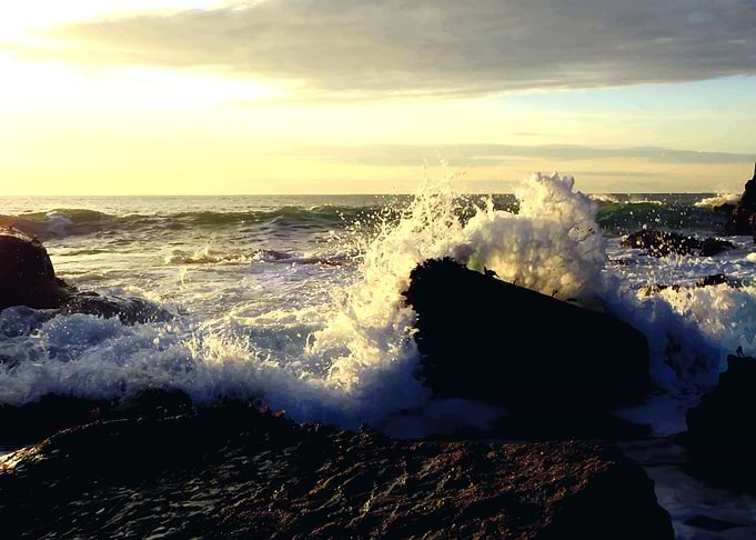 Waves Crashing