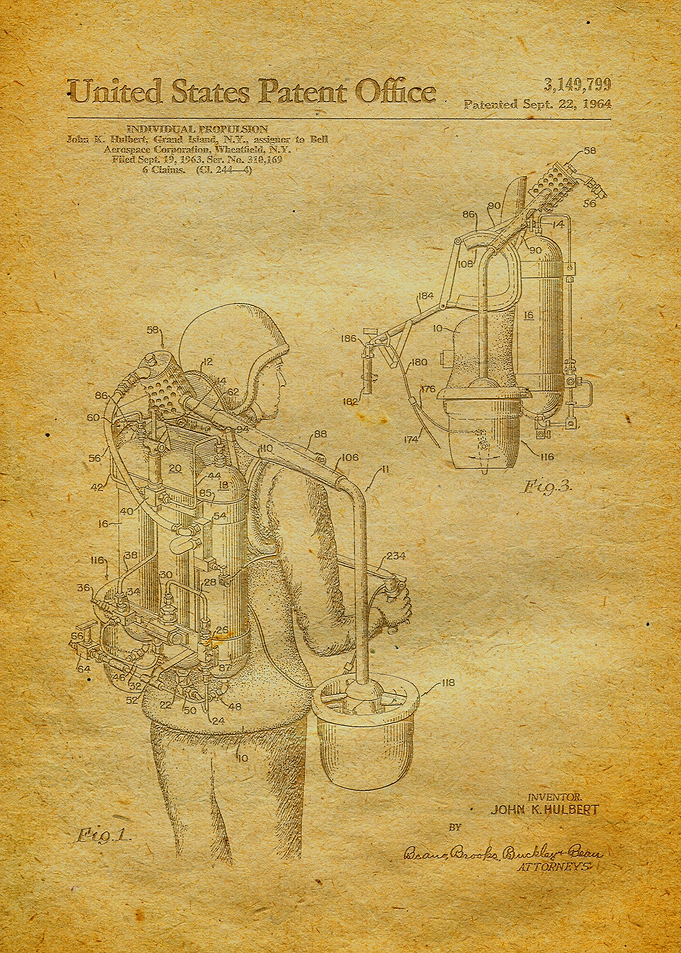 47 Jet Pack Patent Print