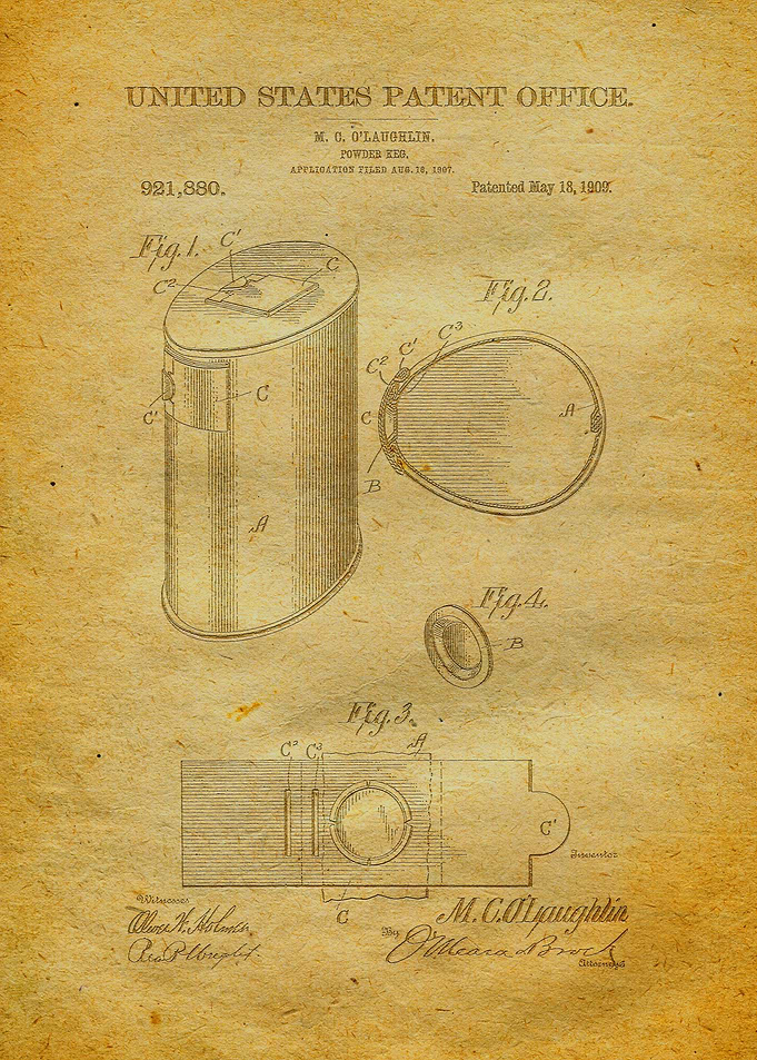 45 Gun Powder Keg Patent