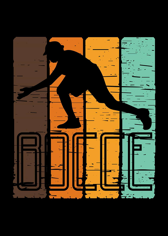 Vintage Bocce Player Bocci
