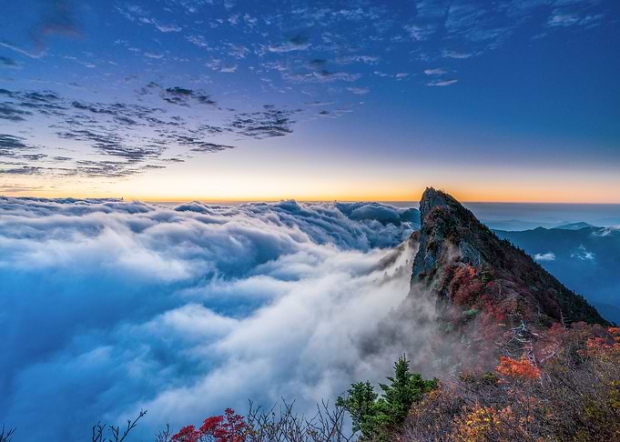 Top of a mountain