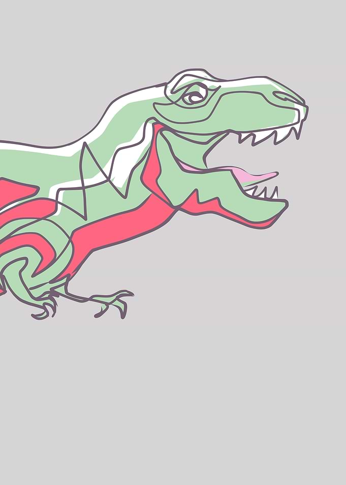 T rex digital illustration