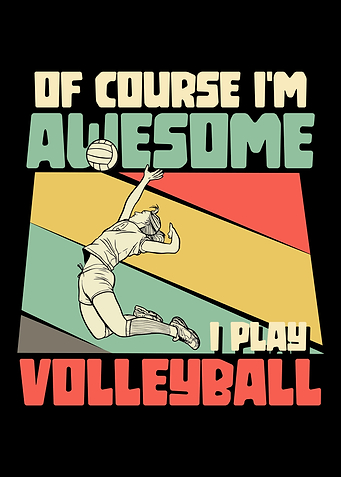 I play volleyball