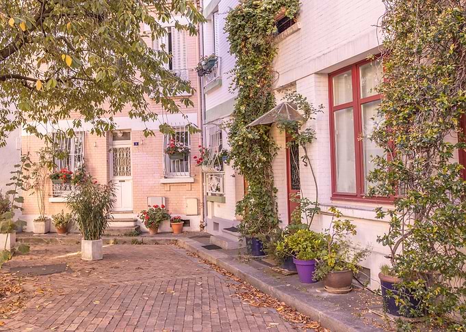 Parisian courtyard