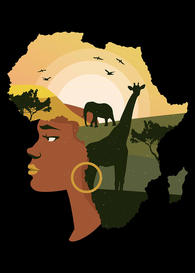WOMAN AFRICA HAIR