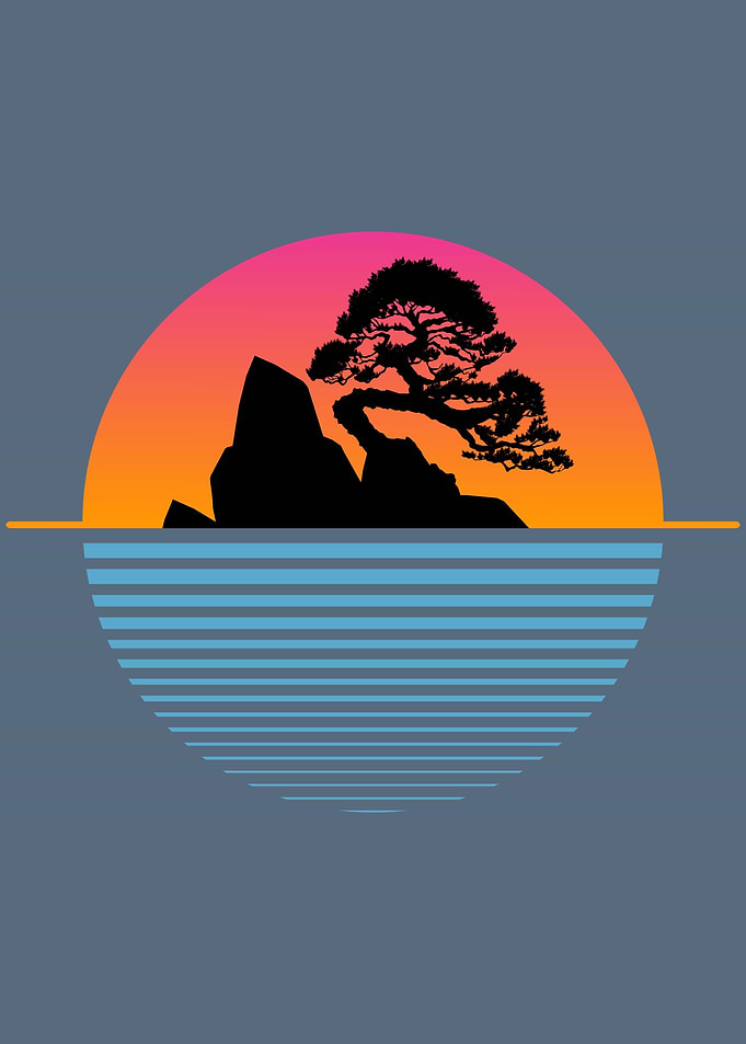 Sunset tree
