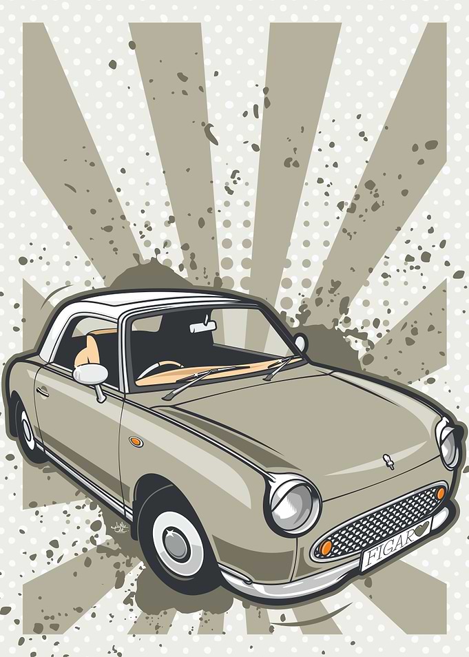 Topaz Mist Nissan Figaro