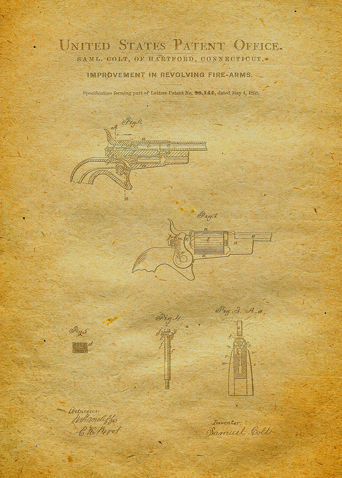 46 1858 Colt Firearm Pate