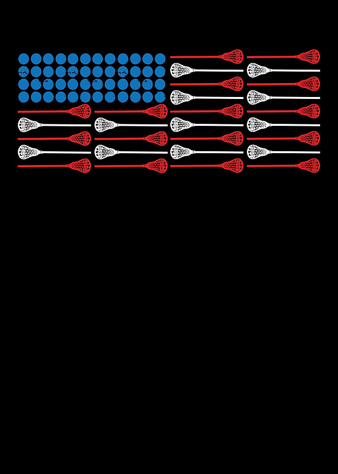 Lacrosse USA Flag Gift