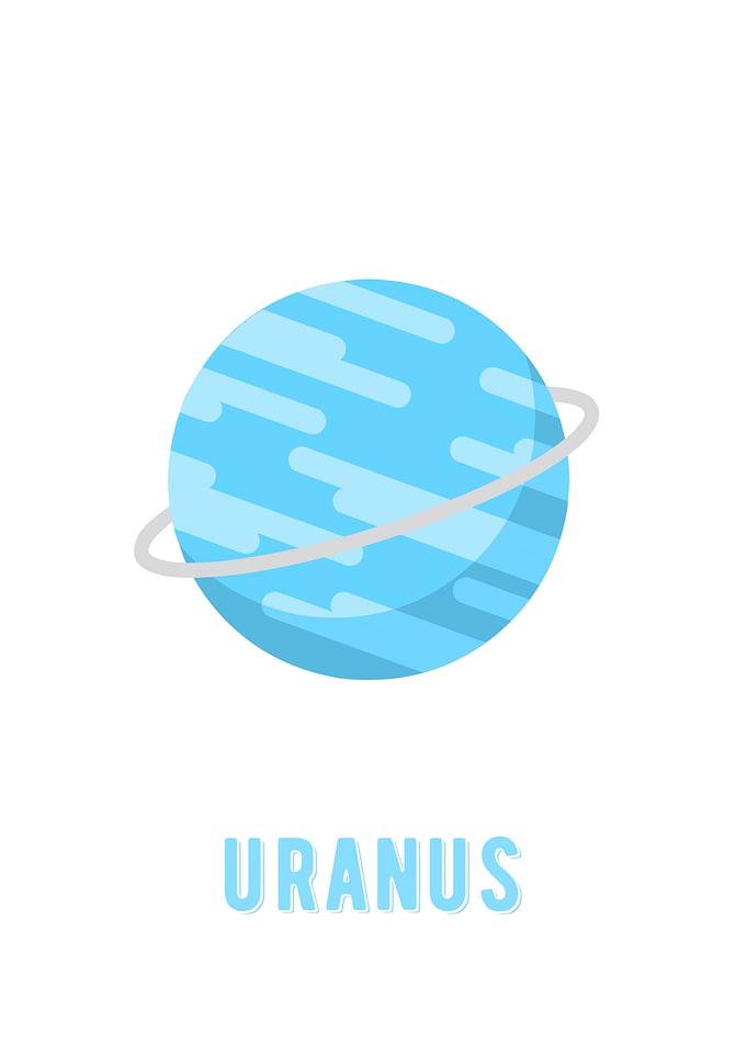 Uranus minimalist planet