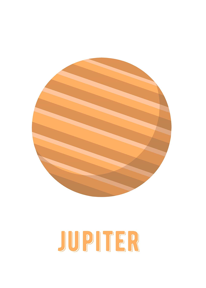 Jupiter minimalist planet