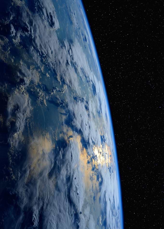 Ocean Sunset from Space