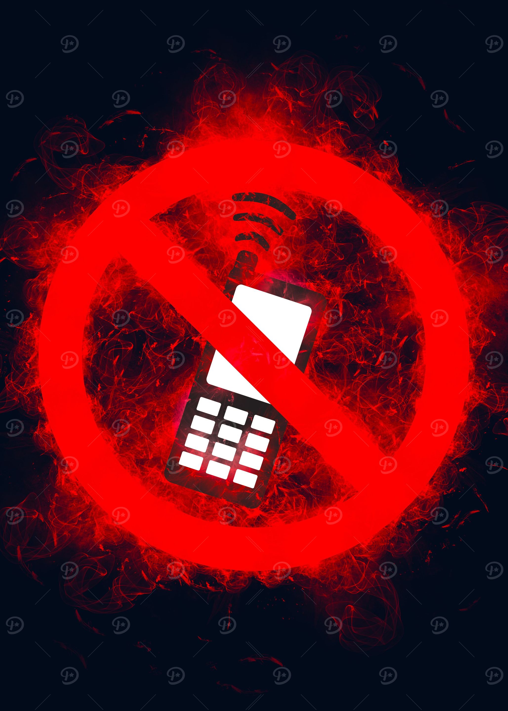 no mobile phones smoky