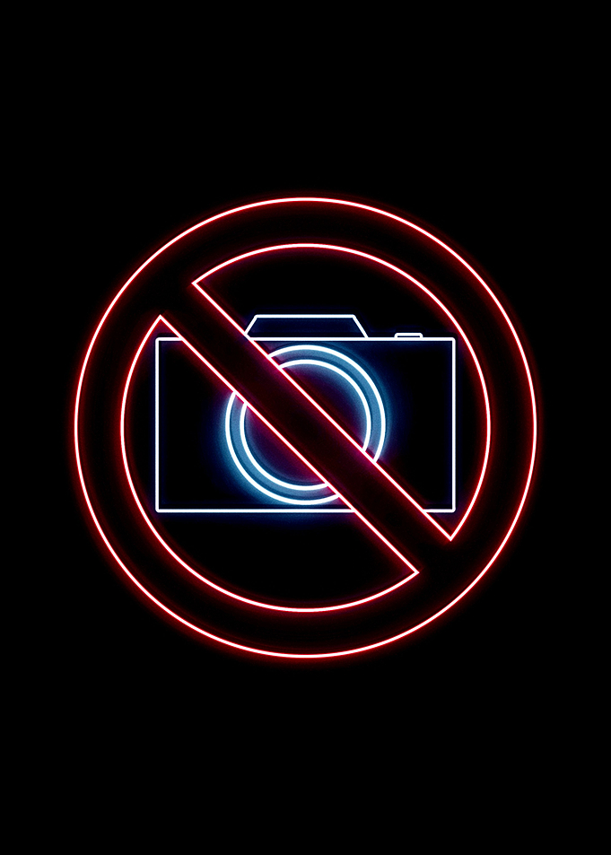 no photography sign