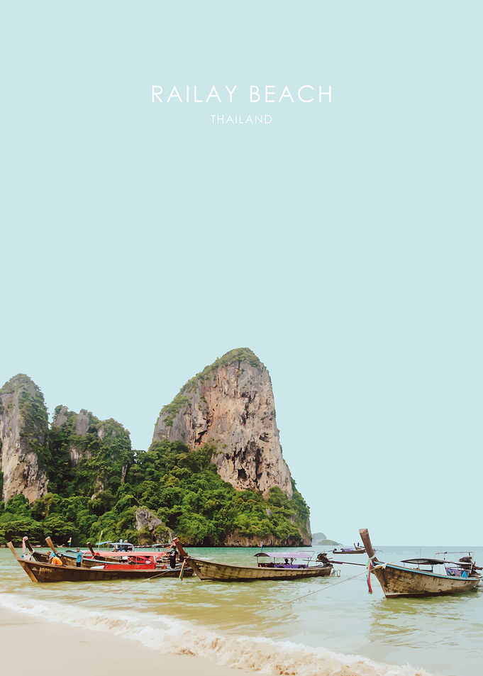 Railay Beach Thailand Art