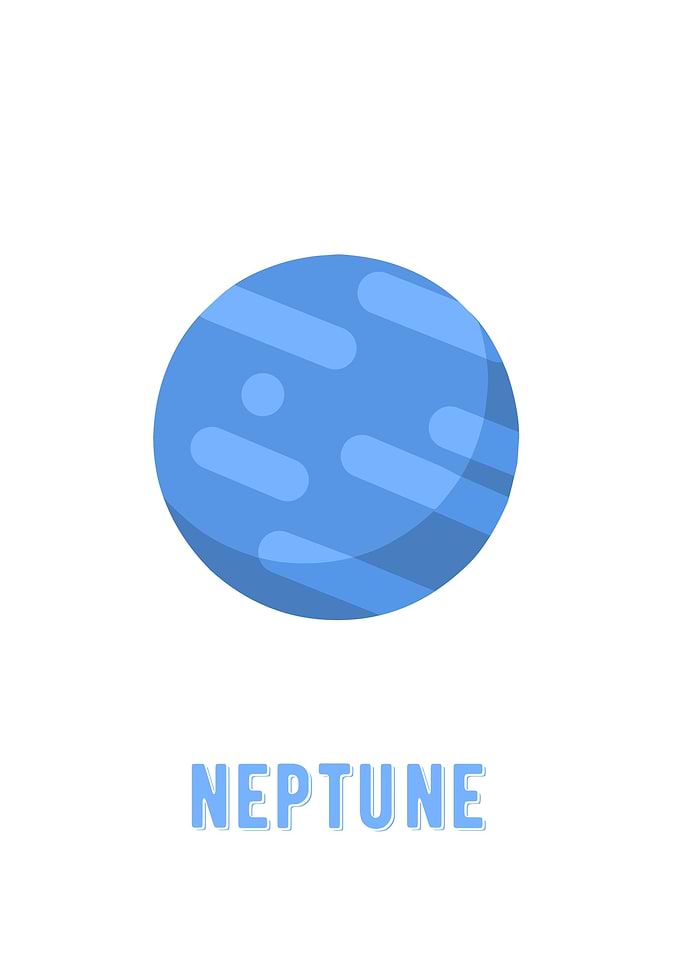Neptune minimalist planet
