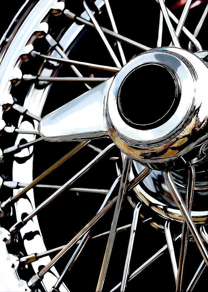 classic car rim