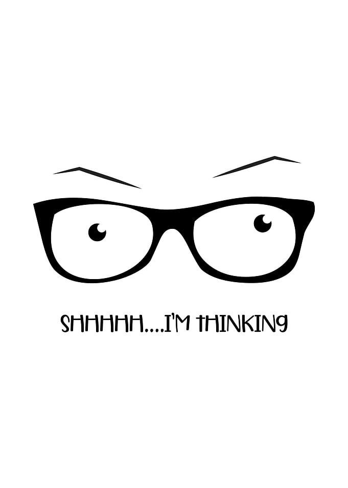 Shhhh Im Thinking Wall Art