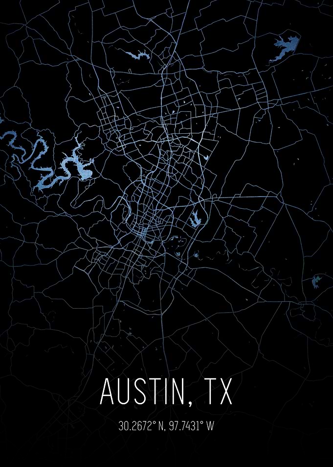 Austin Texas City Map