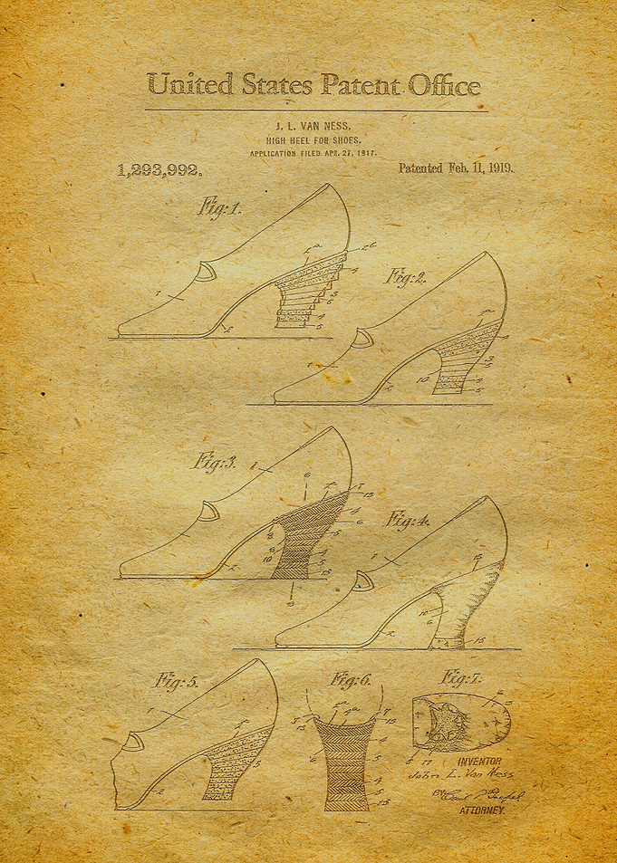 58 High Heel Shoes Patent