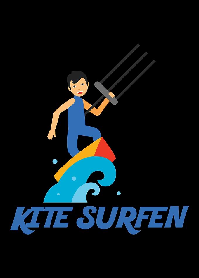 Funny kite surfing gift qu