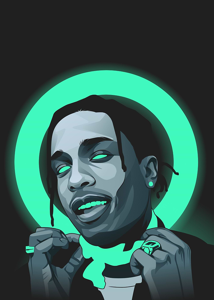 ASAP Rocky Neon Green